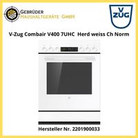 V-Zug Combair V400 7UHC 2201900033 Herd weiss Ch Norm