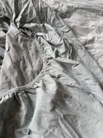 Spannbettlaken 120x200 cm Salbei wenig benutzt