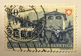 Confederatio Helvetica, 1948 Landschaftsbilder Briefmarke