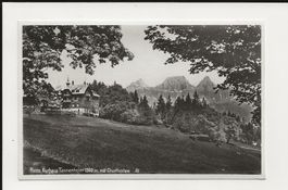 AK 1930 Flums Kurhaus Tannenheim mit Churfirsten