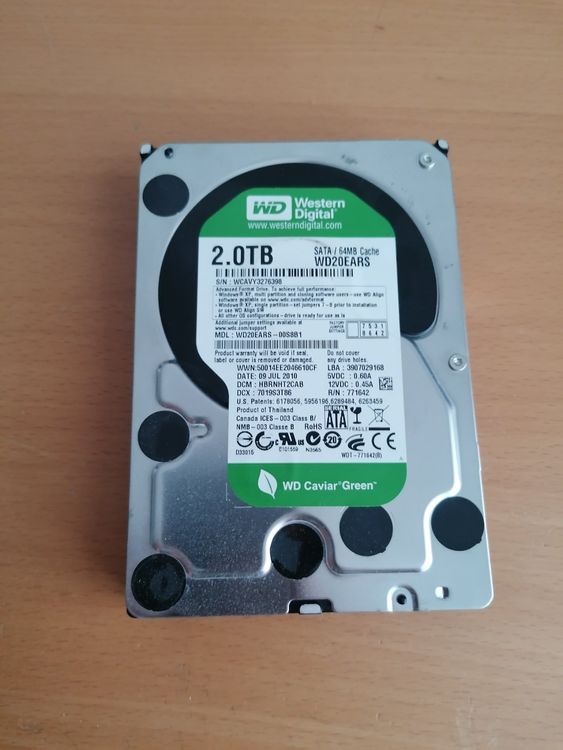HDD 2TB WD Green | Kaufen auf Ricardo