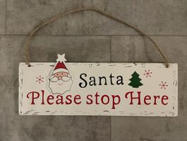 Türschild Weihnachten Santa