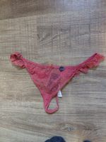 Damen String mit Spitze rosa Grösse L neu mit Etikette