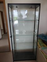 Vitrinenschrank mit Beleuchtung. Glas/Metall