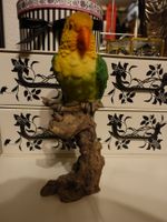 Dekofigur Figur Gartenfigur Papagei Polyresin