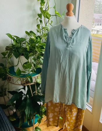 Magnifique tunique chemise du designer grec OZAI ‘KU, t. S/M