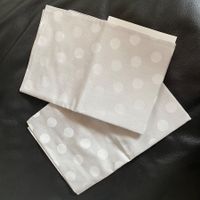 2x Kissenbezüge Christian Fischbacher, Jacquard Polka, NEU