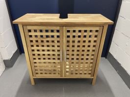 Waschbeckenunterschrank aus Bambus Holz