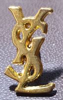 Q284B - Pin YSL Logo  Yves Saint Laurent