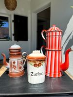 3 wunderbare Artikel Art Deco 2x Kaffekrüge, Zuckerdose