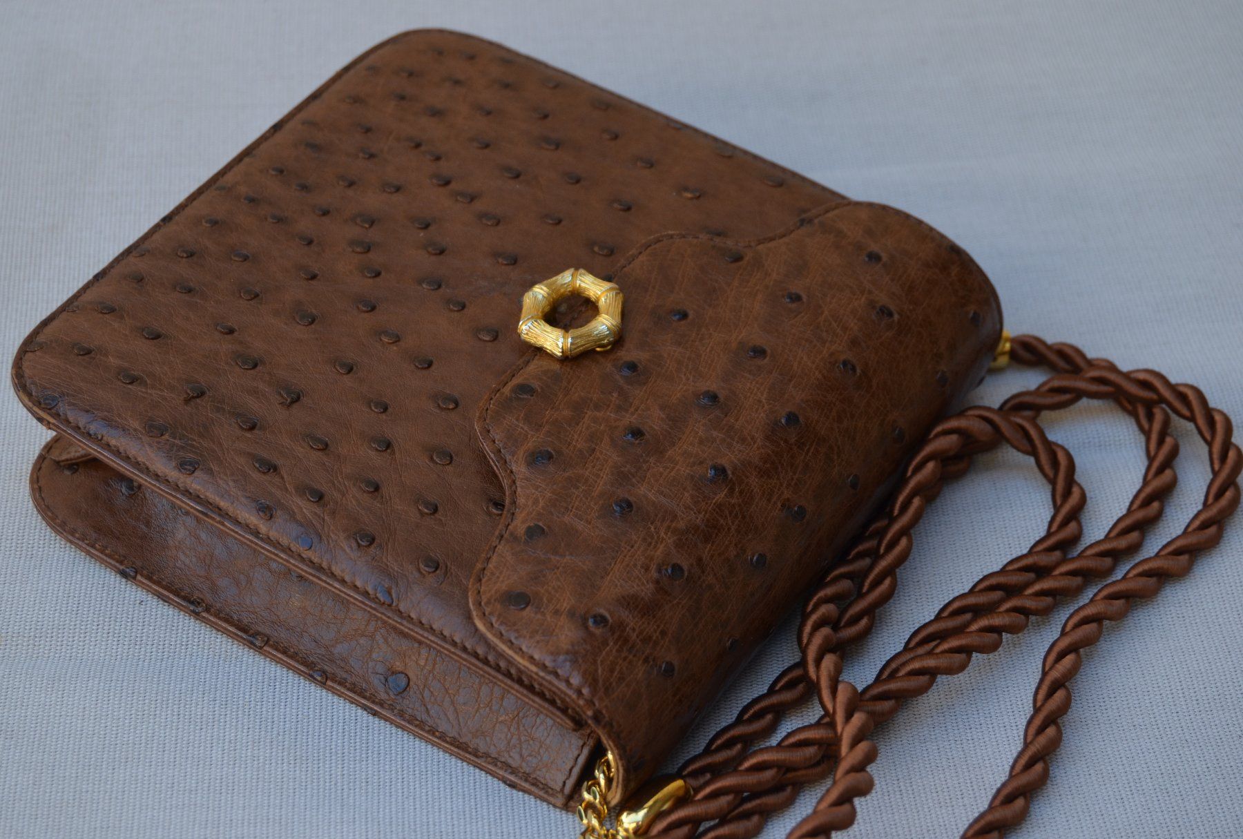 Taschen für Damen: Gurtner Tasche - Straußenleder / sac - cuir d'autruche – Gebraucht aus Collonges von Auganien 3