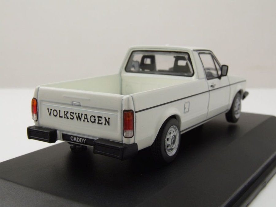 Volkswagen Modellini d'auto: VW Caddy I 14D Pick Up 1978-1992/2007 weiss / schwarz   1:43 – Nuovo e nell'imballaggio originale da Gerlafingen venduto da espero88 7