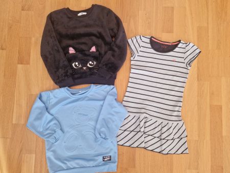 Kleiderset Paket Mädchen Kleid, Pulli 134/140