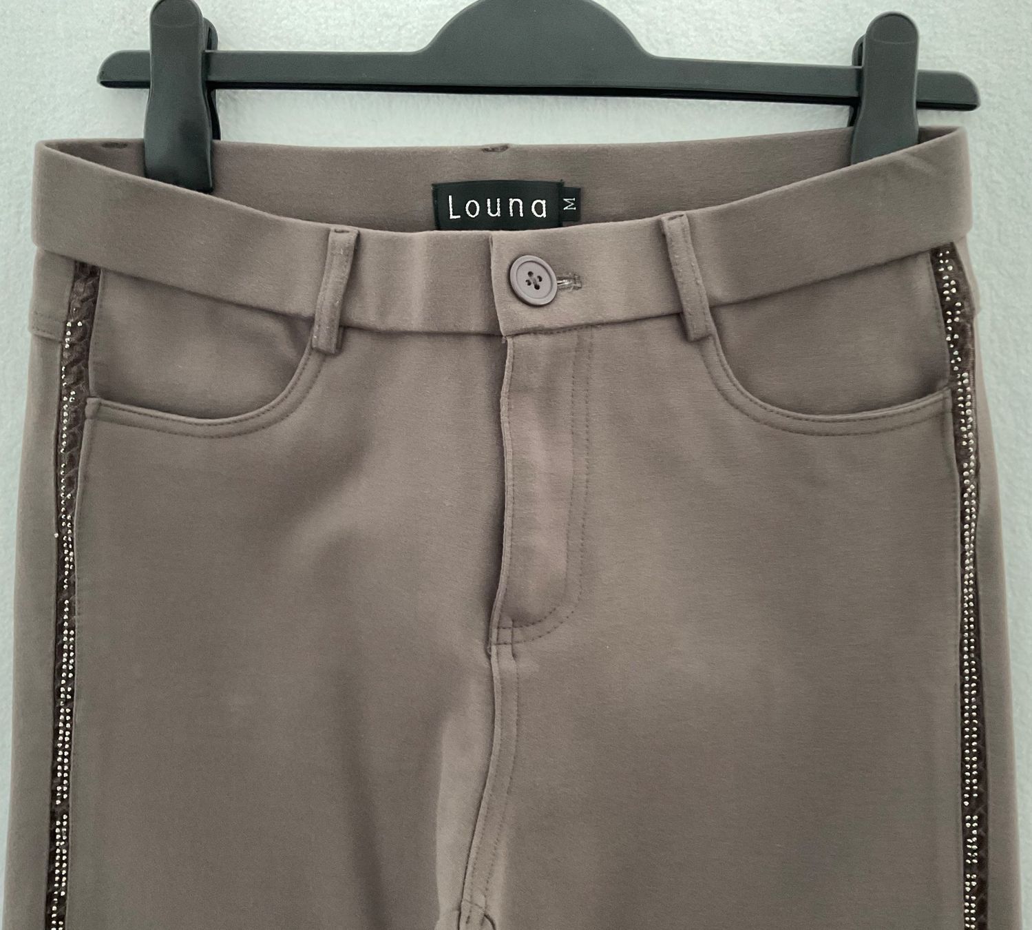 Hosen: Louna : pantalon taupe - super stretch - M – Gebraucht aus Corseaux von Mililaforet75 2