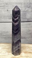 Chevron Amethyst Obelisk A 322g