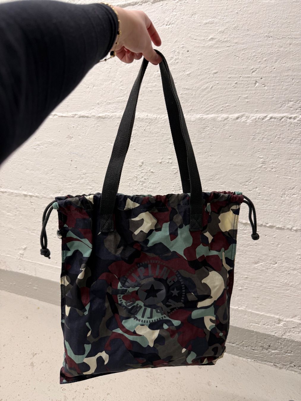 Kipling Borse: Kipling Shopper Tasche, Camouflage Muster - Top! – Usato da Zürich venduto da Cleo234 6
