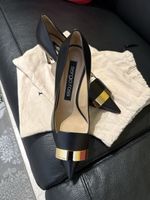 Sergio Rossi Pumps Schwarz Leder Gr. 39 - Top Herbst!