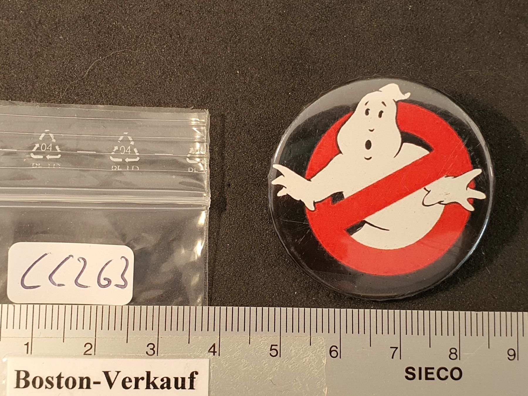 Placchette & Badge: CC263 - Pin /Button - Ghostbusters – Usato da Reinach BL venduto da Boston-Verkauf