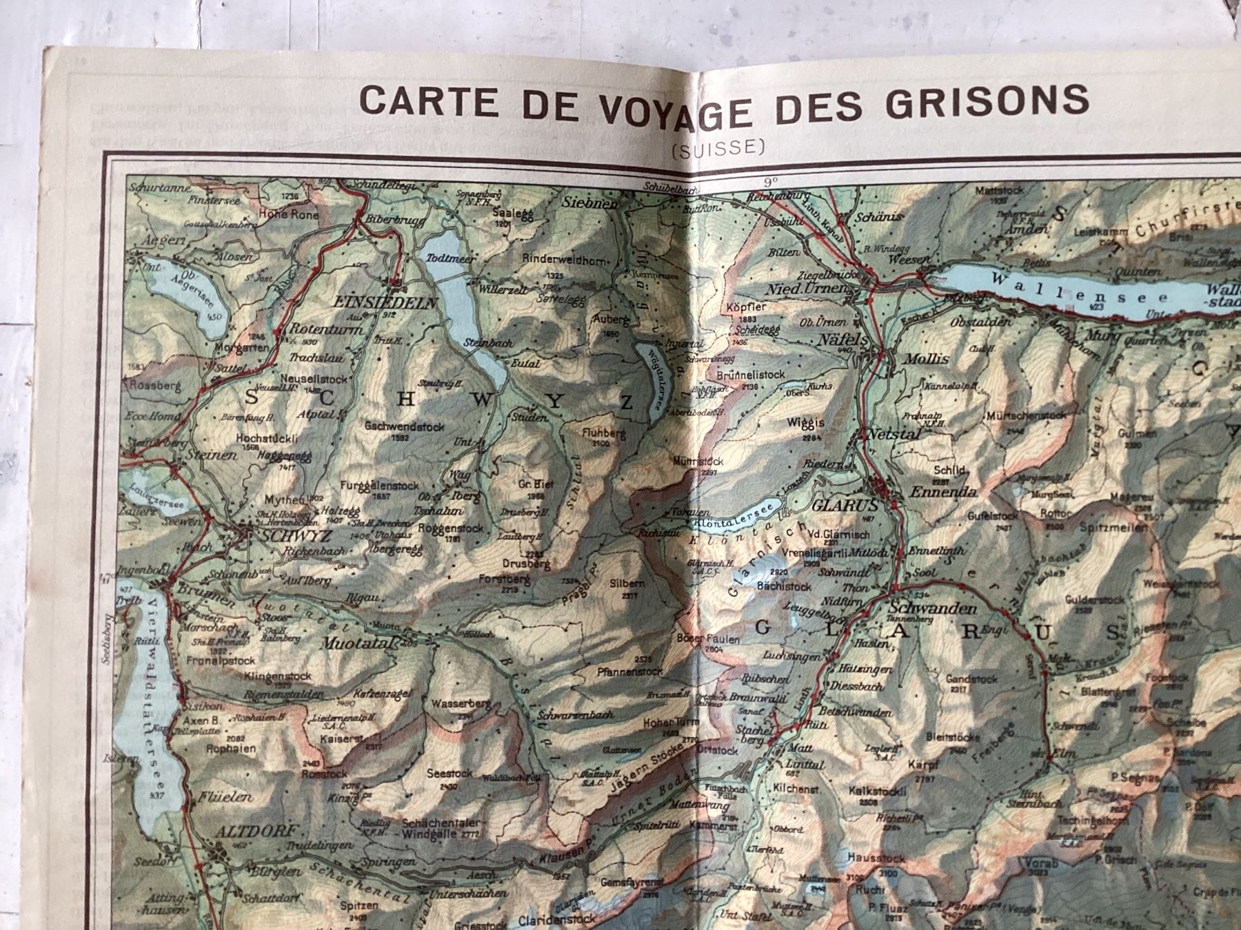 Cartine & Atlanti: Alte Reisekarte Graubünden – Usato da Eglisau venduto da mar_5rn2 8