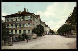 Heiden, Hotel Linde und Strassenpartie