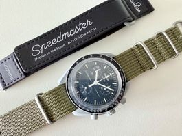 OMEGA x SWATCH Mission to the Moon "Military", NO box&papers