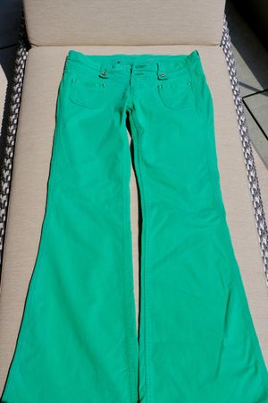 Pepe Schlaghose Jeans hüfthoch, grün, Gr. S, sexy