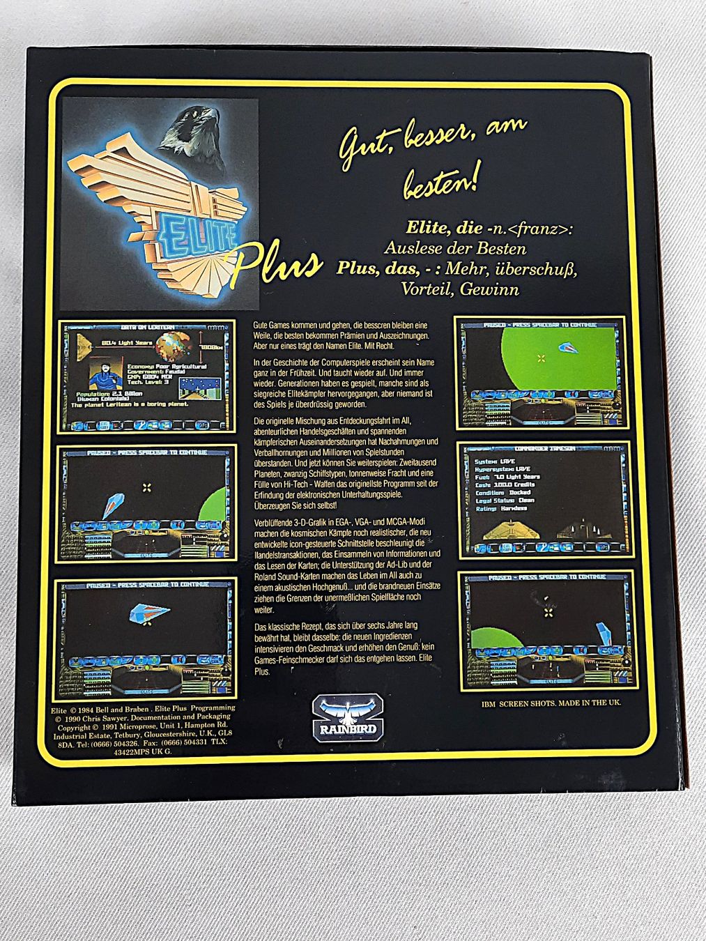Spiele: RAINBIRD "Elite Plus" Diskette – Gebraucht aus Beinwil am See von Restwert_Beinwil 1