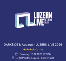 DARKSIDE & Apparat - Luzern Live, 18.07.2026, KKL luzern