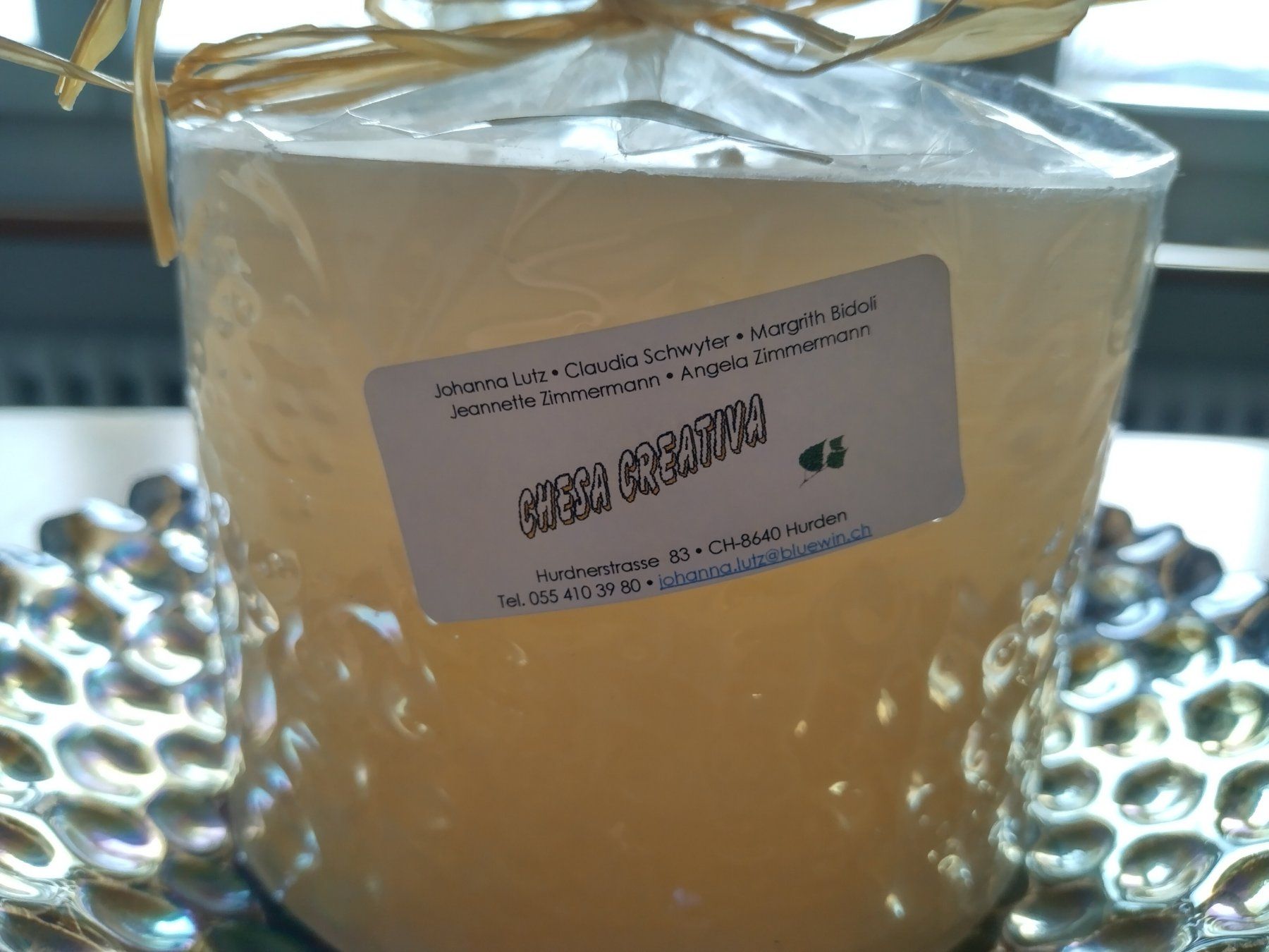 Kerzen: 3 - Docht - Kerze gross, mit Unterteller – Neu und originalverpackt aus Jona von Argus36 1