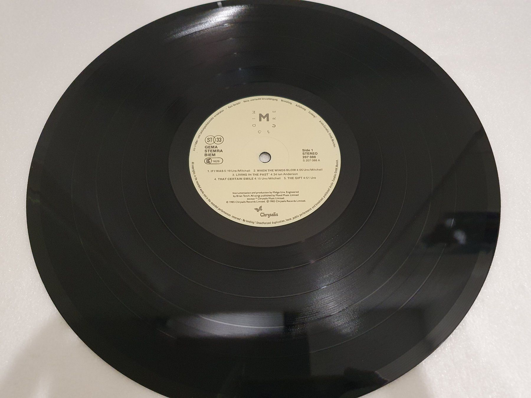 Schallplatten: Midge Ure – The Gift – Gebraucht aus Uster von Vinyl-Leidenschaft 2