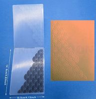 Wellen- Vorlage, Prägeschablon für Scrapbooking