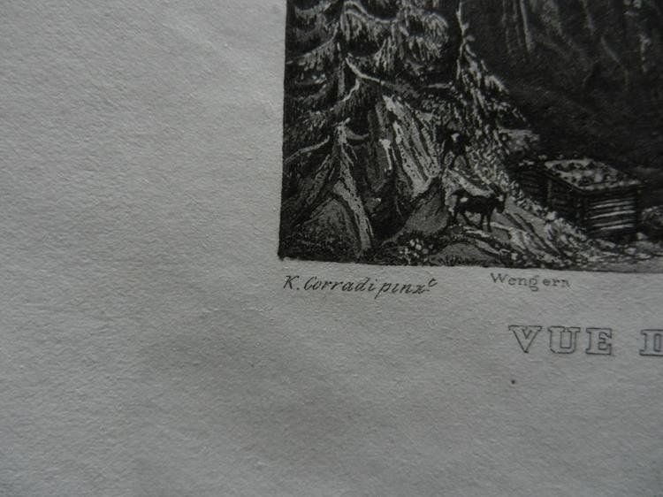 Incisioni: Vue de la Jungfrau – Usato da Risch venduto da Rischli15 3