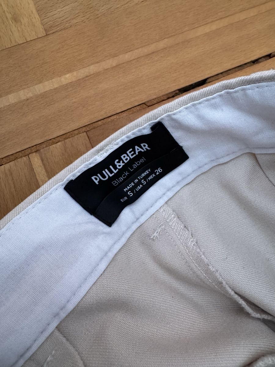 Pull&Bear Pantaloni: Pull&Bear Anzughose Stoffhose beige Gr. S Straight Leg  – Usato da Wittenbach venduto da Apicel 3