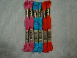DMC Stickgarn Mouliné –  6er Pack – Sticktwist (Los A28)