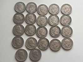 Lot mit 22 Stk. alten 10 Rp. zwischen 1907 - 1946