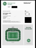FC St.Gallen 1879 - FC Luzern Ticket B2 Reihe 16 Platz 38