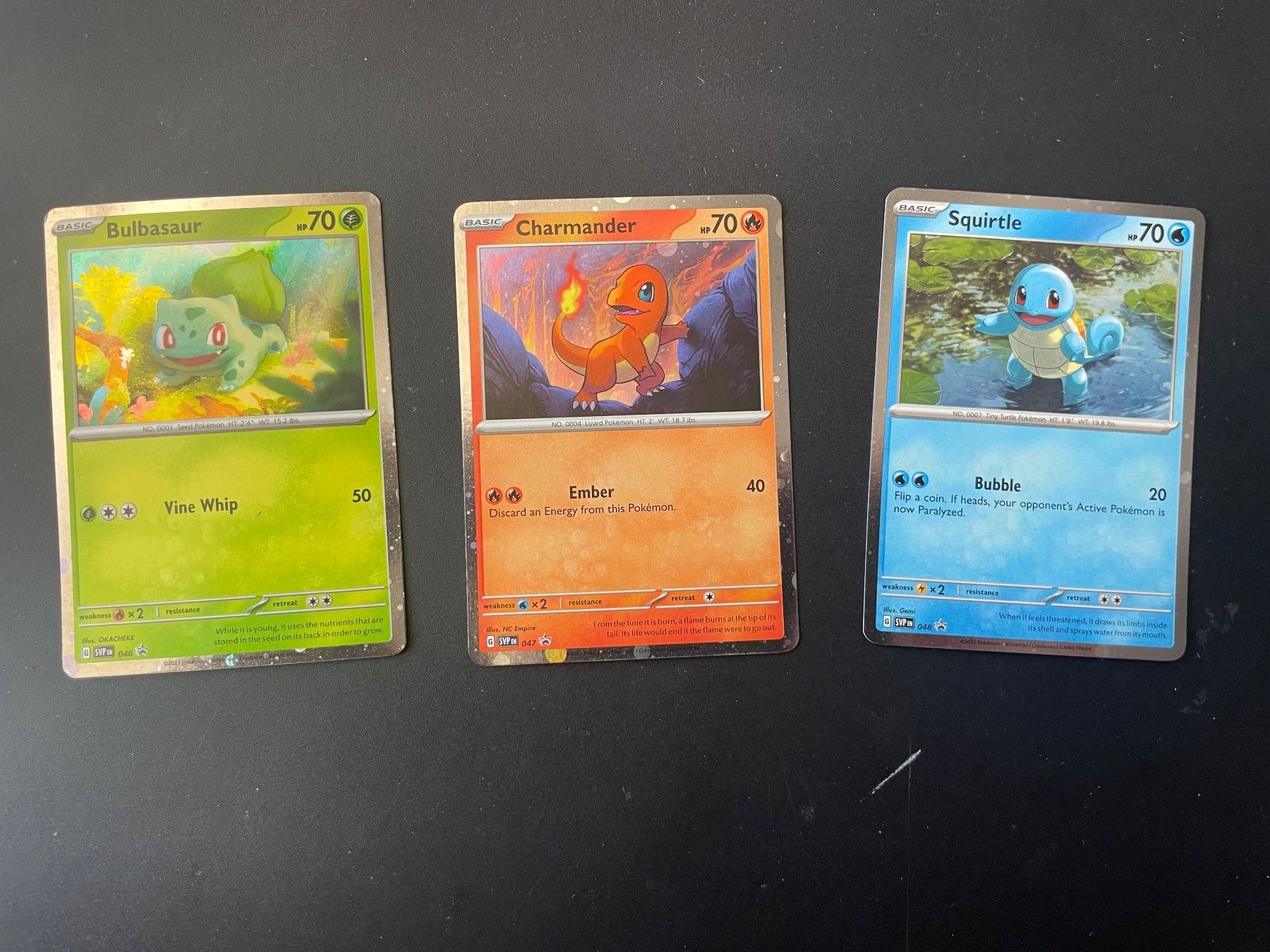 Pokémon Carte collezionabili: Pokemon 151 - 3 Starter - Squirtle, Charmander &  Bulbasaur – Nuovo (secondo la descrizione) da Hütten venduto da yve_tf69