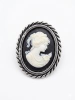 Schöne Cameo Brosche Vintage Antik Stilanhänger 🦪🦪🦪