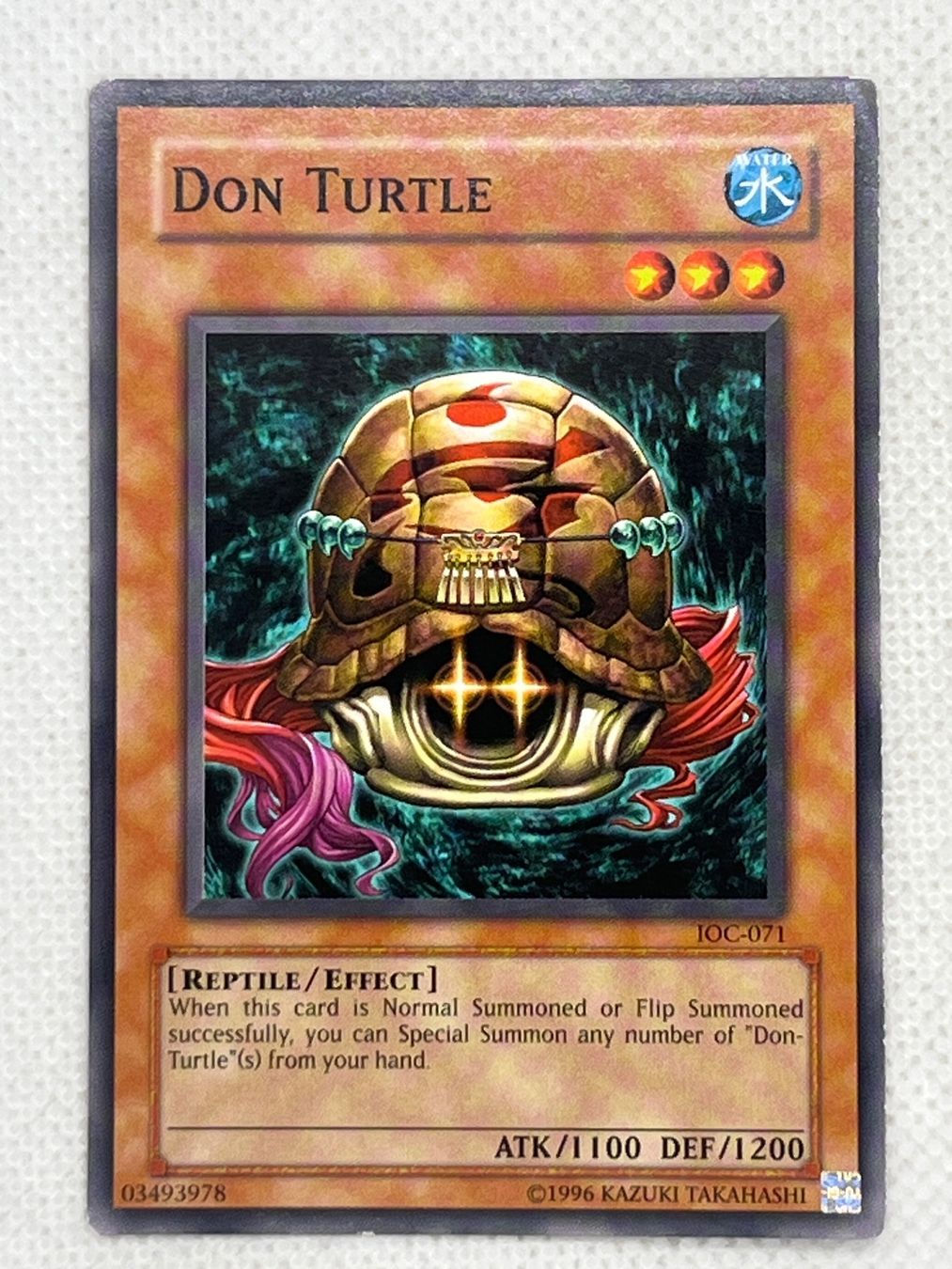 Yugioh Carte collezionabili: Don Turtle Karte Yu-Gi-Oh IOC-071 – Usato da Hinterkappelen venduto da Kim1992