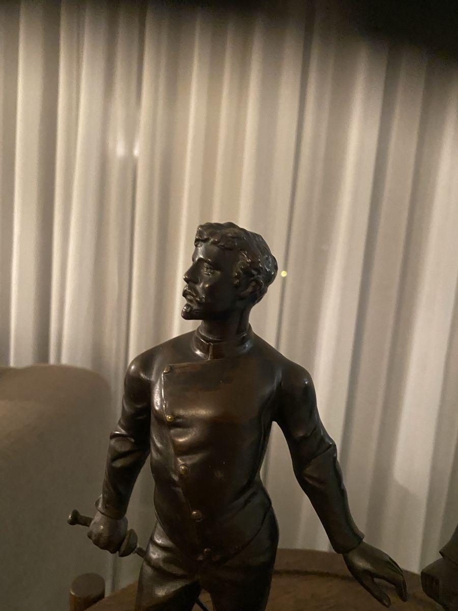 Statuette: 2 Bronze Figuren Étienne -Alexander-Stella – Usato da Luzern venduto da S.Kern01 3