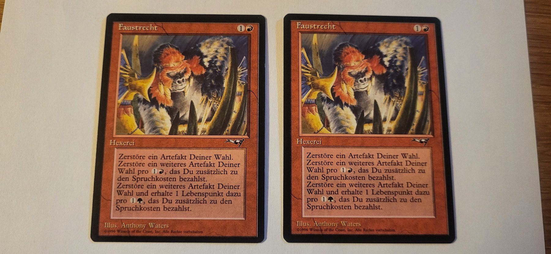 Magic The Gathering Sammelbilder & Trading cards: MTG - Faustrecht – Gebraucht aus Münsingen von Heroism2010