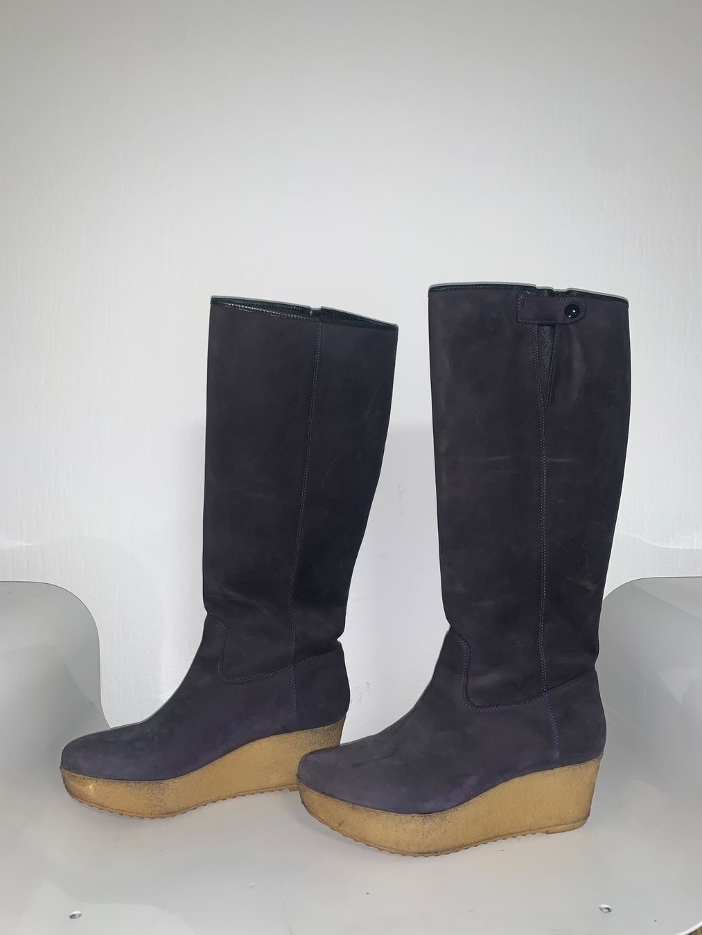 Damenschuhe: bottes compensées Robert Clergerie taille 38 daim violet – Gebraucht aus Lausanne von Xiaoxi 4