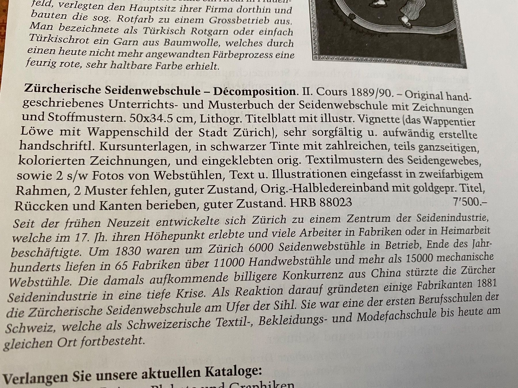 Libri: Handgeschriebenes Lehrbuch der Seidenwebschule 1926 – Usato da Zürich venduto da 2013tg 1