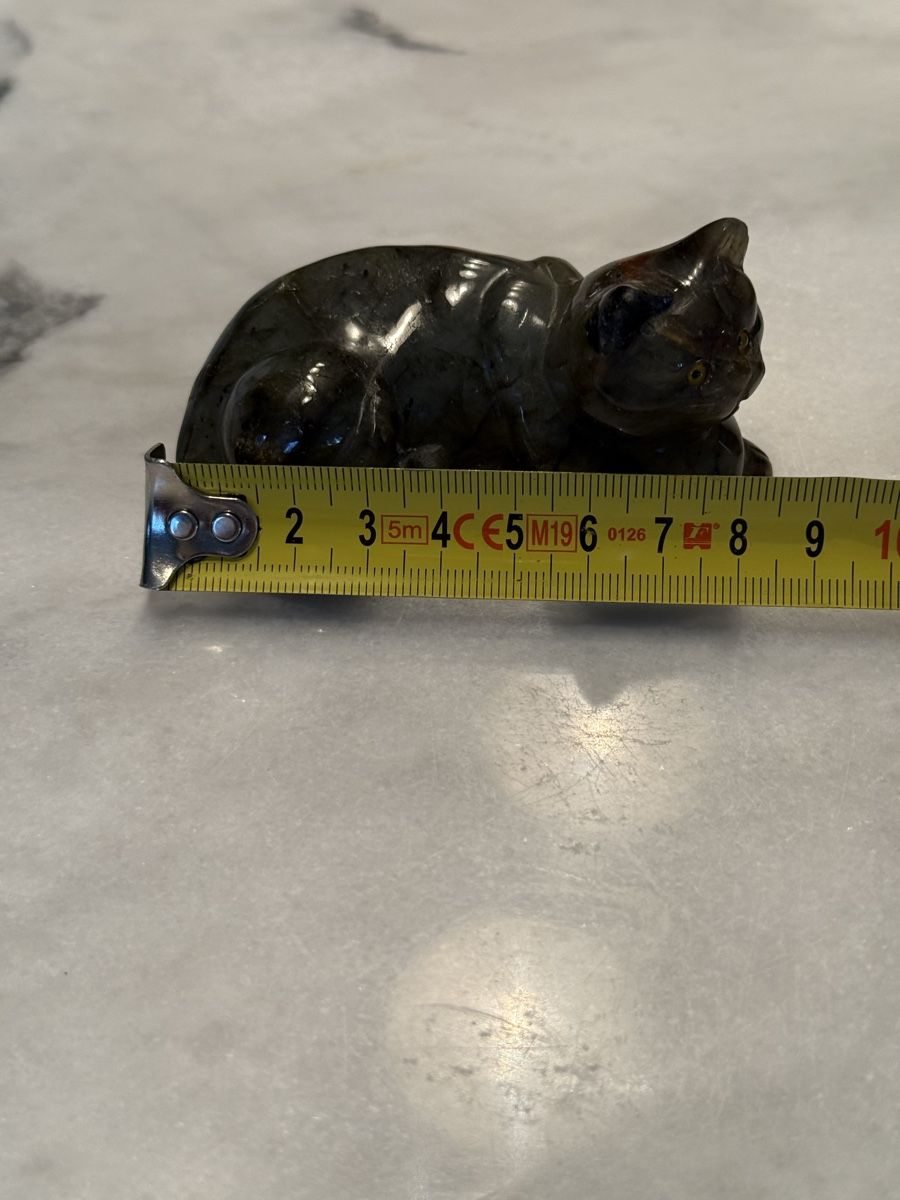 Figurines: Labradorit Katze, Edelstein-Katzenfigur – D'occasion à Aarburg par Schatzaffe 5