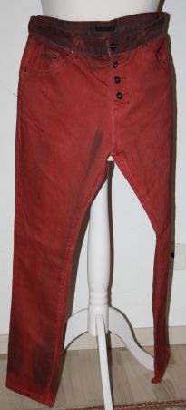 Hose PLACE DU JOUR rot - schwarz Gr. 42 NEU