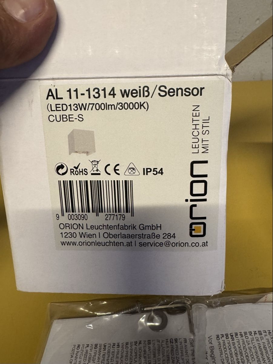 Lampade: weiss Wandleuchte mit Sensor neu – Nuovo (secondo la descrizione) da Schlieren venduto da Freundlich02 6