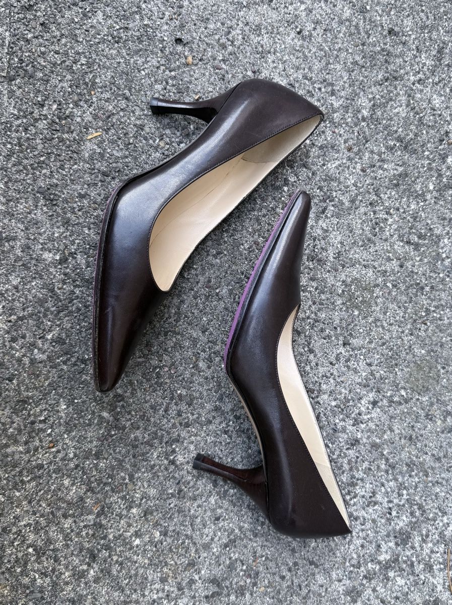 Gucci Scarpe da donna: Pumps Gucci Leder dunkelbraun  – Usato da Siebnen venduto da koschitoschi
