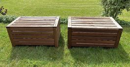1x Garden storage box wood Ikea NÄMMARÖ 🤎 Gartenbox Holz