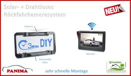 Rückfahrkamerasystem (Solar / Drahtlos mit Monitor)