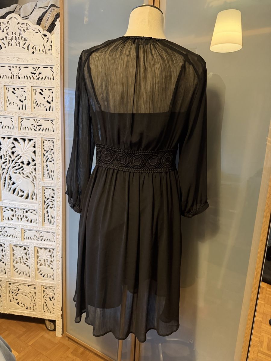 Kookai Vestiti: Robe Kookai mousseline noire – Usato da lausanne venduto da annec777 3